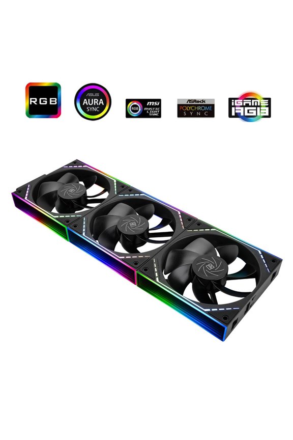 TLM12QRX3 120mm Reverse-Blade ARGB Fan Set 3-Pack