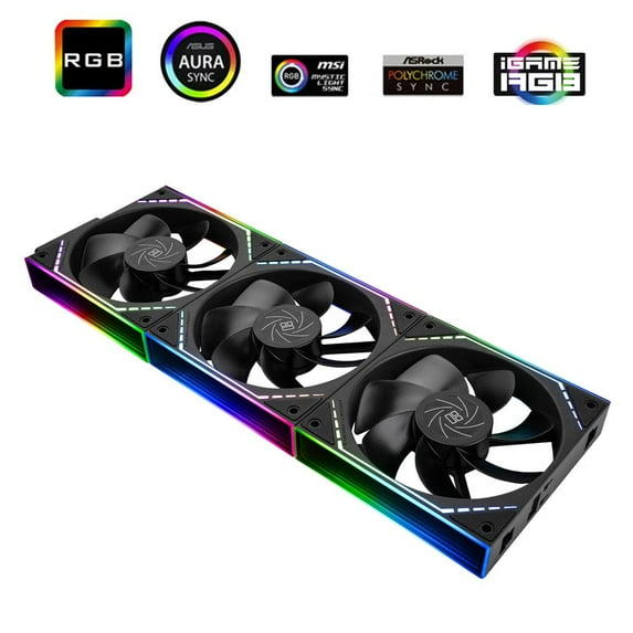 Thermalright TL-M12QR *3 120mm Reverse ARGB PC Fans, with Infinite Mirrors on Both Sides