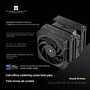 Thermalright TR RP130 ULTRA BLACK AIR COOLER support for INTEL 15th generation and AMD RYZEN 9000 series