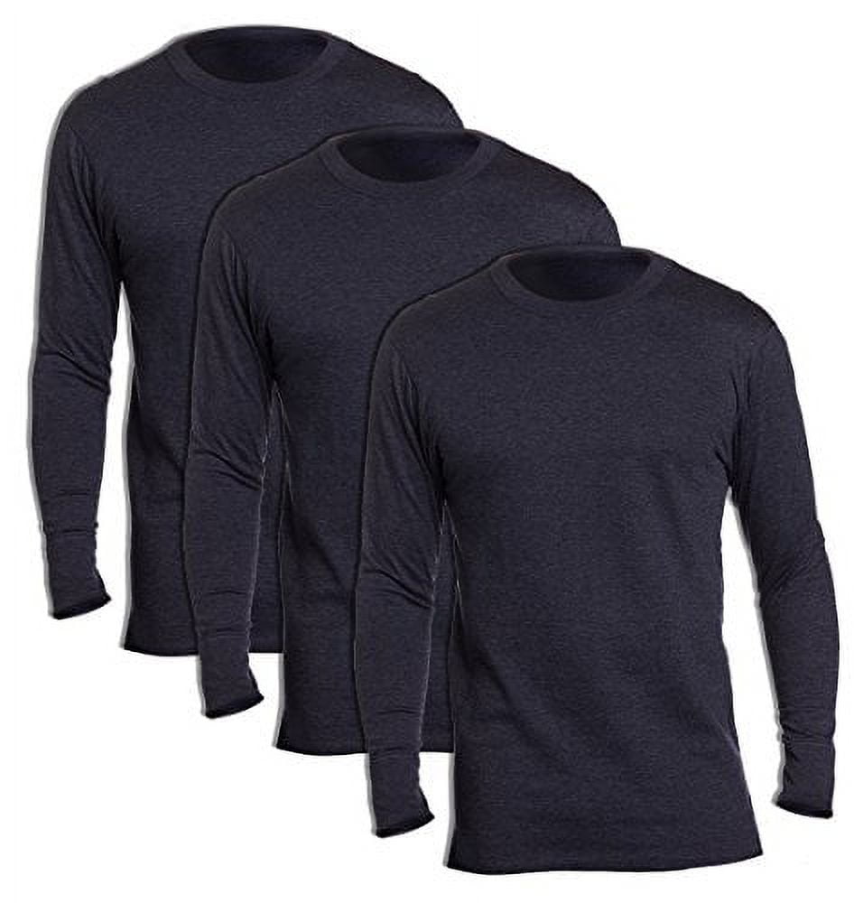 Thermals Men's Long Sleeve Crew (Pack of 3) 3 Navy