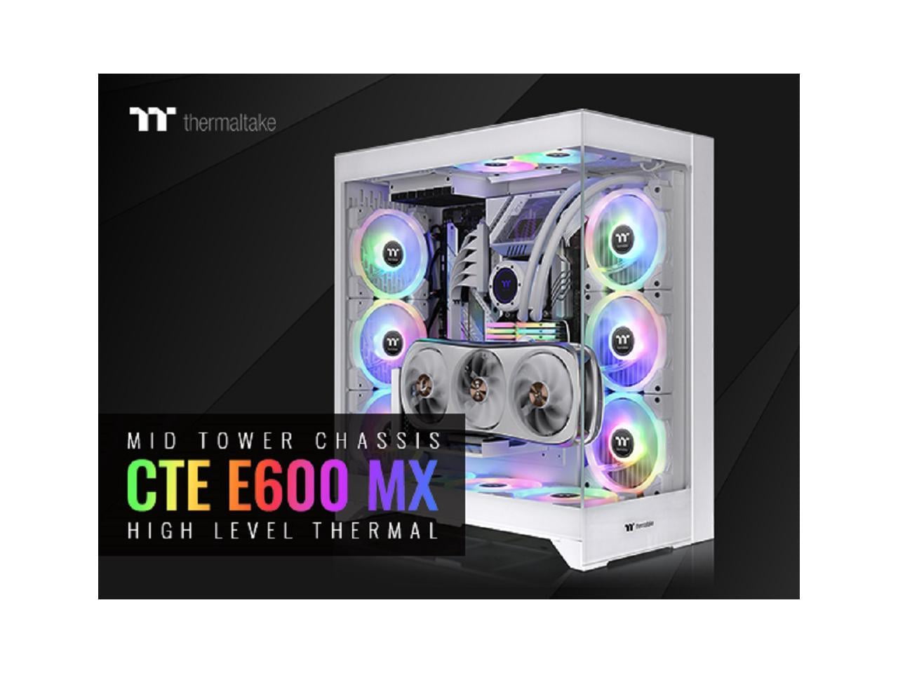 Thermaltake CTE E600 MX Snow Mid Tower E-ATX Case with
