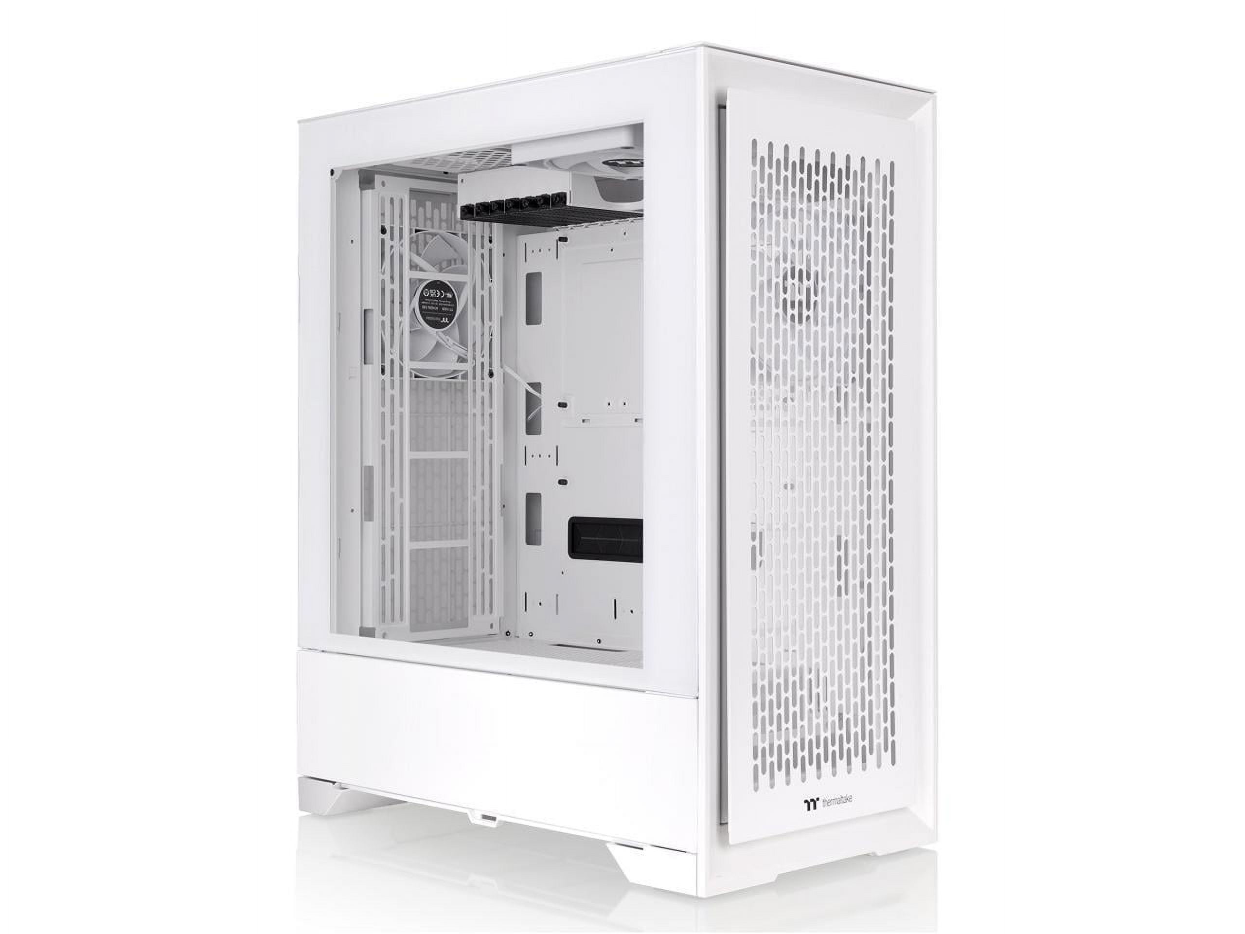 Thermaltake CTE T500 Air Snow E-ATX Full Tower with Centralized Thermal Efficiency Design; 3x140mm White CT140 Fans Pre-Installed; Tempered Glass Side Panel; CA-1X8-00F6WN-00; White
