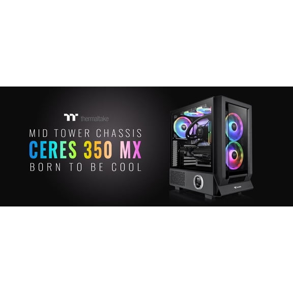 Thermaltake Ceres 350 MX Mid Tower Chassis, Black CA-1Z3-00M1WN-00
