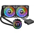 thumbnail image 1 of Thermaltake Floe DX 240 Dual Riing Duo Liquid Cooling All-in-One CPU Cooler - RGB Black, 1 of 4