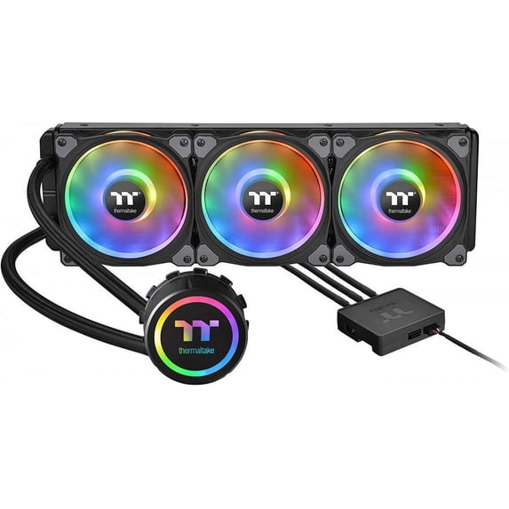 Thermaltake Floe DX 360 Triple Riing Duo Liquid Cooling All-in-One CPU Cooler - RGB Black