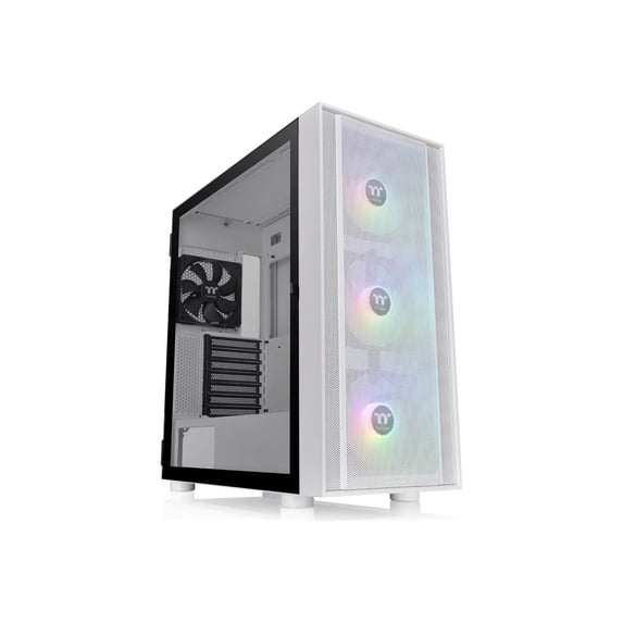 Thermaltake H570 TG - Mid tower - extended ATX - windowed side panel (tempered glass) - no power supply (PS/2) - snow - USB/Audio