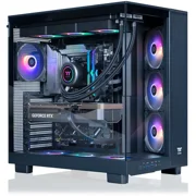 Thermaltake LCGS View 9080-380XL Gaming Desktop AMD Ryzen 9 9900X3D, ToughRam 32GB DDR5 6000MT/s RGB Memory, NVIDIA GeForce RTX 5080, 2TB NVMe M.2, Wifi, Windows 11 VXLB-X870-580-LCS