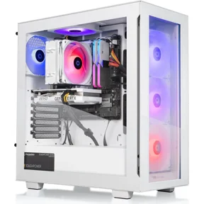 Thermaltake LCGS View i460T Gaming Desktop (Intel Core i7-14700F, ToughRam 32GB DDR5 5600MT/s RGB Memory, NVIDIA GeForce RTX 4060 Ti, 1TB NVMe M.2, Wifi, Windows 11) V35S-B760-B6T-LCS