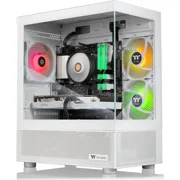 Thermaltake LCGS Vista R66 Gaming Desktop (AMD Ryzen 5 5600, ToughRam 16GB DDR4 3600Mhz RGB Memory, AMD Radeon RX 6600, 1TB NVMe M.2, Wifi) V17S-B550-R66-LCS
