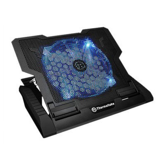 Thermaltake Massive 23 GT Steel Mesh Panel Single 200mm Blue LED Fan Adjustable Speed Control10"-17" Laptop Notebook Cooling Pad CLN0020
