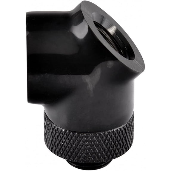 Thermaltake Pacific DIY LCS Black G1/4 45 Degree Adapter Fitting Cooling - CL-W051-CU00BL-A