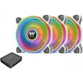 thumbnail image 1 of Thermaltake Riing Quad 12 RGB Radiator Fan 120mm 3 Pack - White, 1 of 4