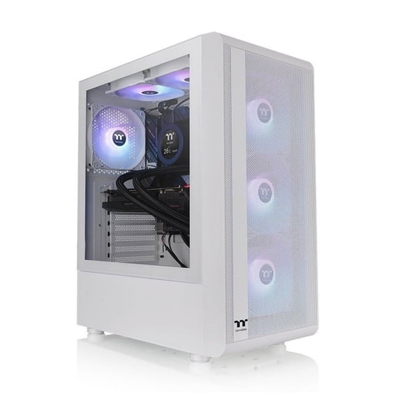 Thermaltake S200 TG ARGB Computer Case - White