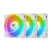 Thermaltake SWAFAN EX 14 ARGB PC Cooling Fan White, 3-Fan pcak, 500  2000 RPM, Magnetic Connection, Reversable Blades, sync with MB RGB software, CL-F170-PL14SW-A