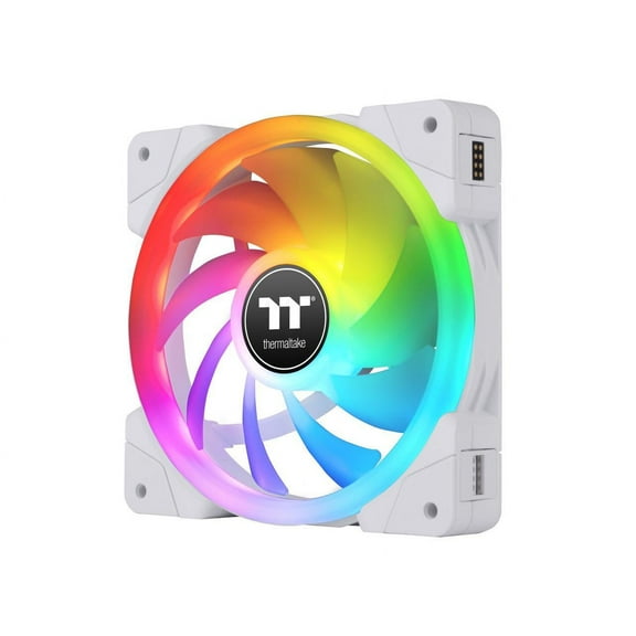 Thermaltake SWAFAN EX 14 RGB PC Cooling Fan White, 500 ~ 2000 RPM, Magnetic Connection, Reversable Blades, controller included, CL-F162-PL14SW-A