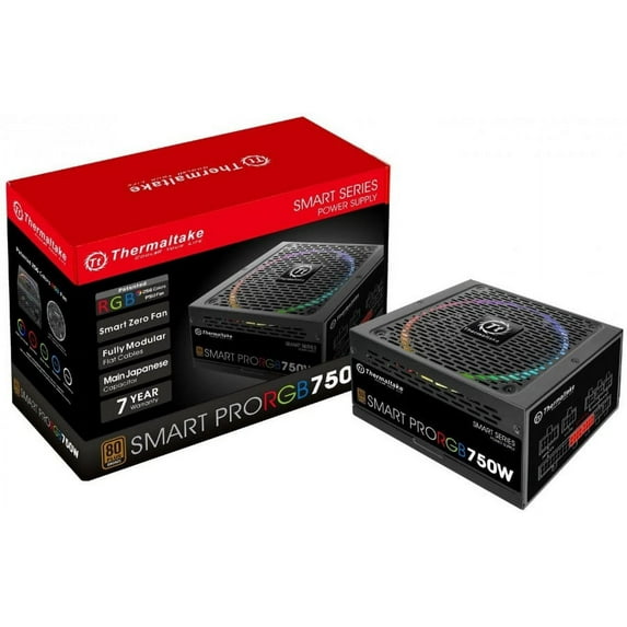 Thermaltake Smart Pro RGB 80Plus Bronze Full Modular Power Supply - 750W
