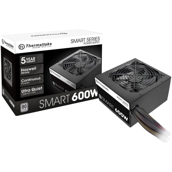 Thermaltake Smart 600W 80+ White Power Supply