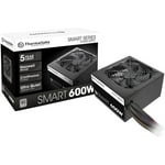 Thermaltake Smart Power Supply - 600W, 80 Plus, White, Active PFC, S/Cable