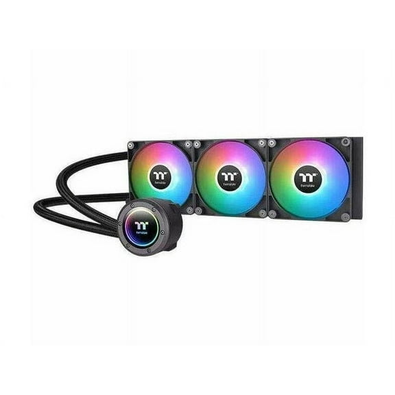 Thermaltake TH420 ARGB Sync V2 CPU Liquid Cooler/AlO Liquid Cooling/Fan 140mm*3/PWM 500~2000 RPM/Mirror Waterblock/MB ARGB Sync Control, CL-W376-PL14SW-A