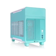 Thermaltake TR100 SFF Chassis; mITX Support; 18.9 Liters; PCIe 4.0 Riser Cable Included; 360mm GPU Clearance; 280mm Radiator Support; Removable PCIe Bracket; Mint Strawberry; CA-11A-00SLNN-00