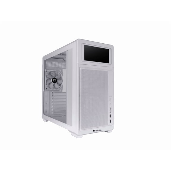 Thermaltake TR300; Preinstalled 6.0 Inch LCD Screen; Mid Tower; 1x120mm PWM Fan Included; ATX/mATX/mITX Support; 360mm Radiator Support; 410mm GPU; 260mm PSU; Snow