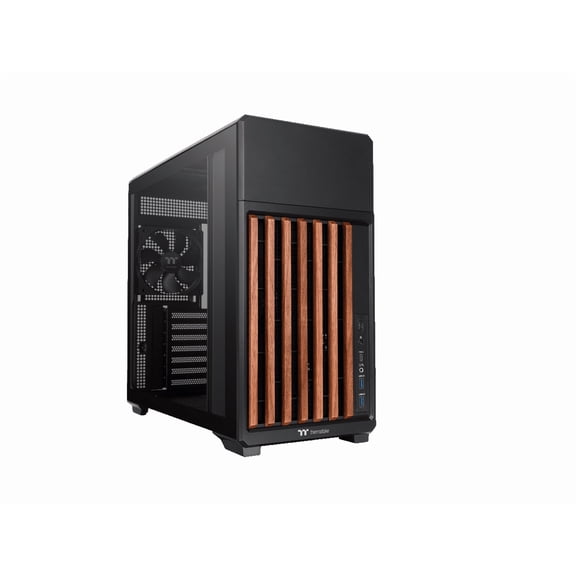 Thermaltake TR300 WS; Wood Trim; Mid Tower; 1x120mm PWM Fan Included; ATX/mATX/mITX Support; 360mm Radiator Support; 410mm GPU Clearance; 260mm PSU Clearance; 165mm Air Cooler Clearance; Black; CA-11