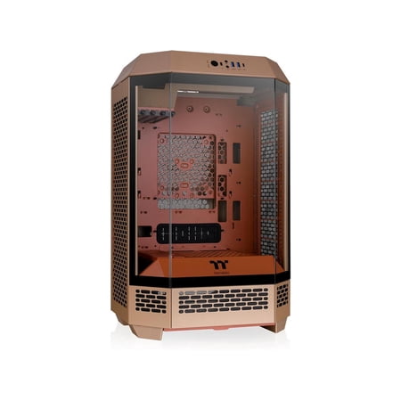 Thermaltake Tower 300 Gravel Sand Micro-ATX Case; 2x140mm CT Fan Included; Support Up to 420mm Radiator; Optional Chassis Stand Kit Allows Horizontal Display; CA-1Y4-00SGWN-00