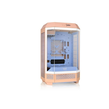 Thermaltake Tower 300 Summer Edition Peach Fuzz Micro-ATX Case; 2x140mm CT Fan Included; Supports Up to 420mm Radiator; Horizontal Display Capable; CA-1Y4-00SKWN-00