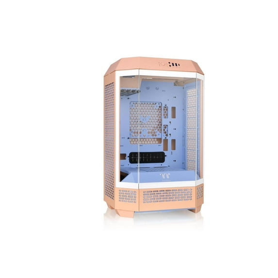 Thermaltake Tower 300 Summer Edition Peach Fuzz Micro-ATX Case; 2x140mm CT Fan Included; Supports Up to 420mm Radiator; Horizontal Display Capable; CA-1Y4-00SKWN-00