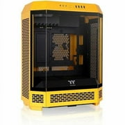 Thermaltake The Tower 600 Bumblebee Mid Tower Chassis - Mid-tower - Bumblebee - Tempered Glass, SPCC - 2 x 140mm Fans Installed - Mini ITX, Micro ATX, ATX Motherboard Supported - 9 x Fans Suppo...