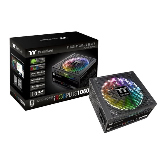 Thermaltake Toughpower 80Plus Platinum Full Modular iRGB Plus Digital Power Supply - 1050W