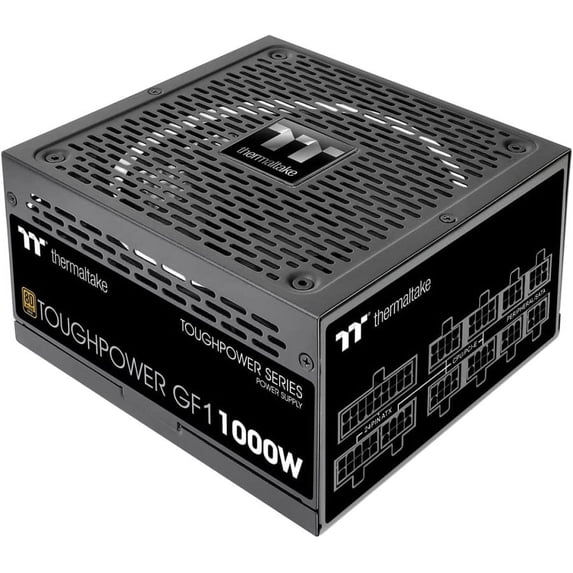 Thermaltake Toughpower GF1 1000W 80+ Gold Analog Controlled SLI Full Modular Power Supply, Ultra Quiet 140mm Hydraulic Bearing Fan, Smart Zero Fan, 100% JP CAP PS-TPD-1000FNFAGU-1