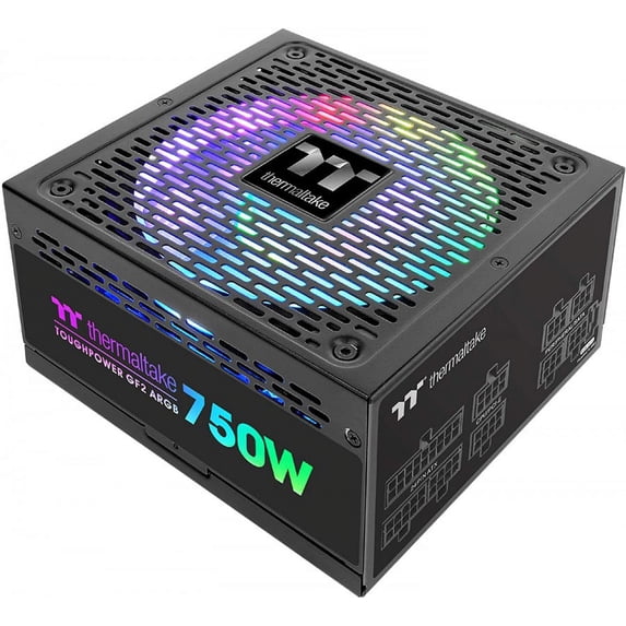Thermaltake Toughpower GF2 ARGB 750W 80+ Gold 16.8 Million Colors 18 Addressable LEDs 5V Motherboard Sync/Analog Controlled SLI Full Modular Power Supply PS-TPD-0750F3FAGU-2