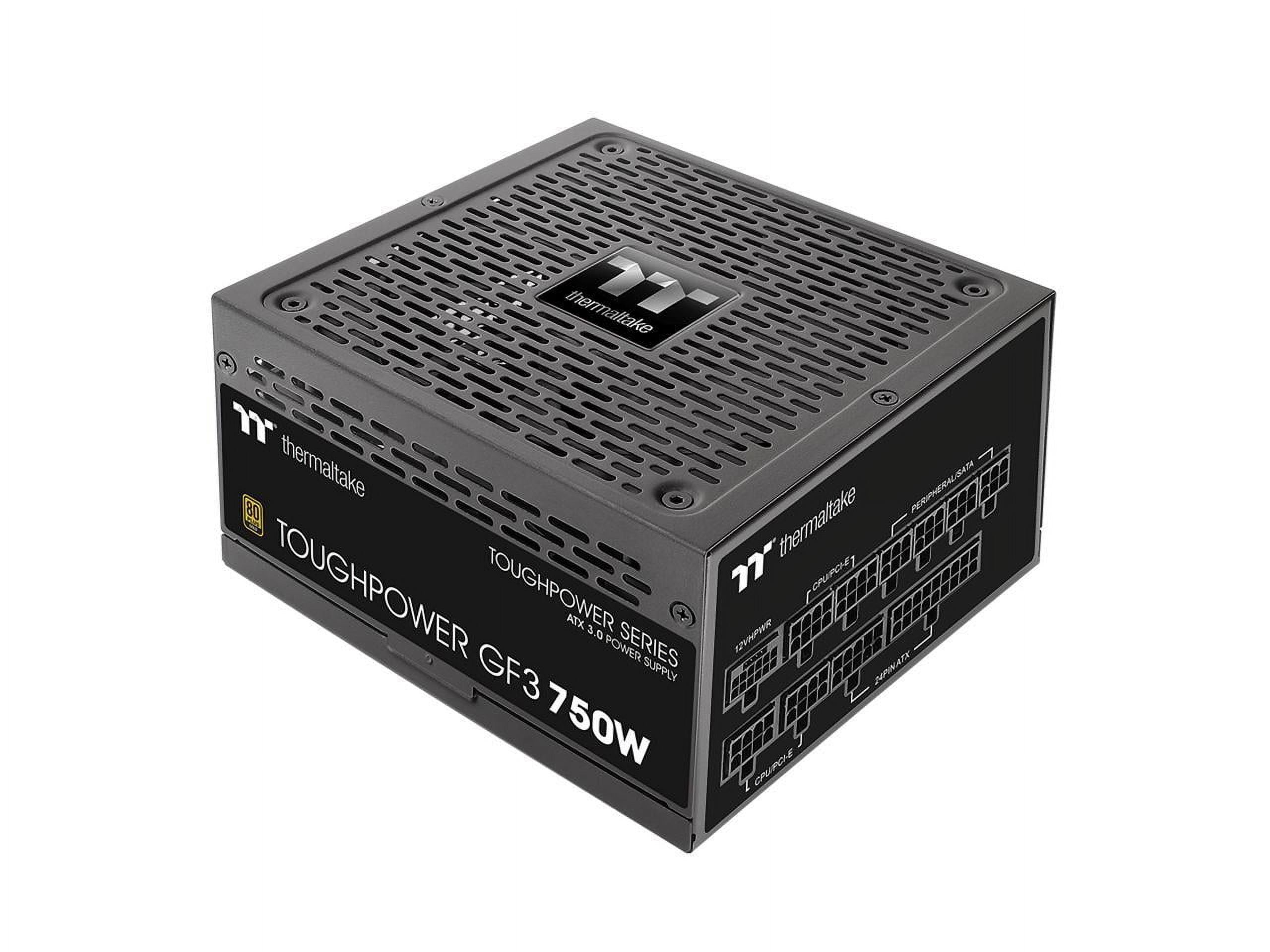 Thermaltake Toughpower GF3 750W, ATX 3.0 Standard, PCIe Gen.5 300W 12VHPWR Connector Included, 80+ Gold Full Modular SLI/Crossfire Ready Power Supply, 10 Year Warranty, PS-TPD-0750FNFAGU-4
