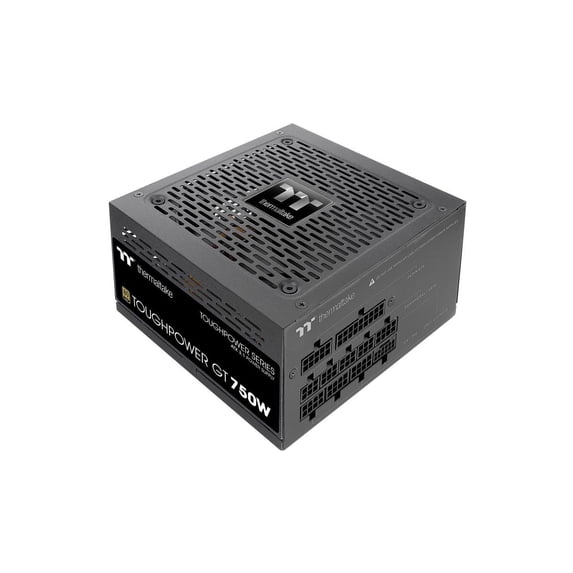 Thermaltake Toughpower GT 750W Power Supply - Black - ATX - 120 V AC, 230 V AC Input - 3.3 V DC, 5 V DC, 12 V DC, -12 V DC, 5 V SB Output - 750 W - Active PFC - 1 +12V Rails - PCI Express Connector...