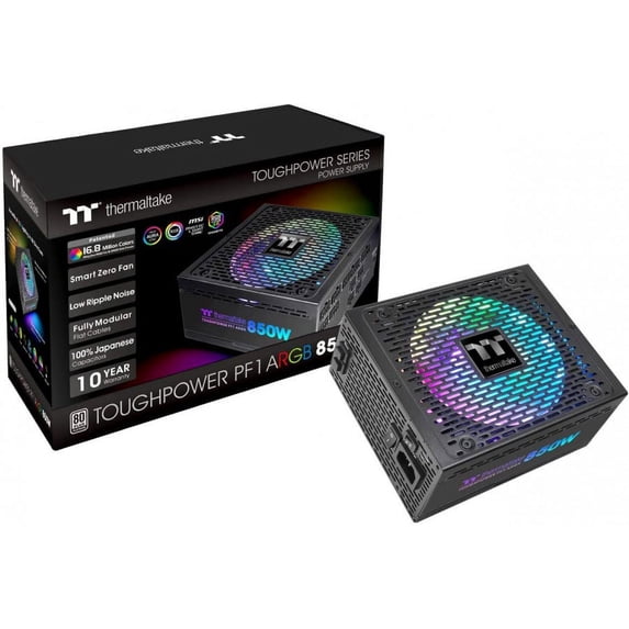 Thermaltake Toughpower PF1 ARGB 80Plus Platinum Full Modular Power Supply - 850W