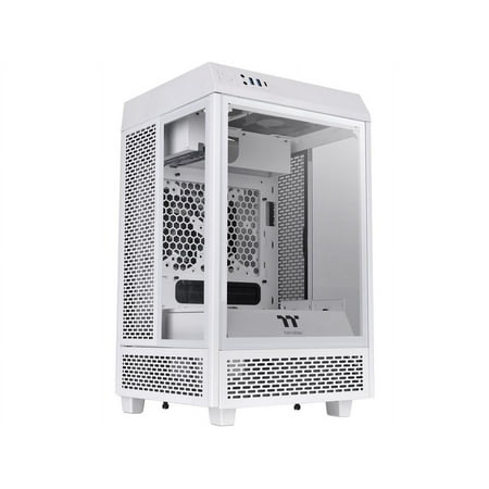 Thermaltake Tower 100 Snow Edition CA-1R3-00S6WN-00 White Steel / Tempered Glass Mini Tower Computer Case