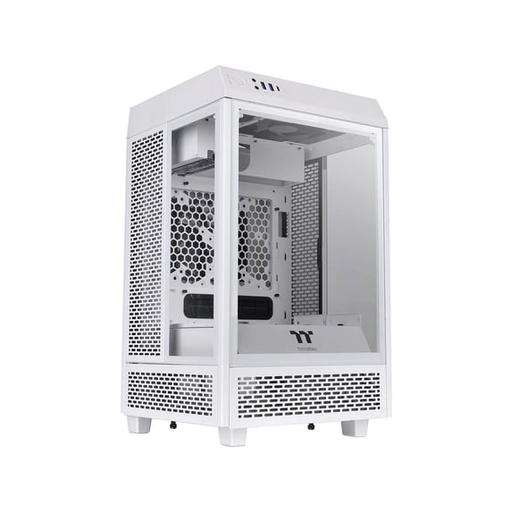Thermaltake Tower 100 Snow Edition CA-1R3-00S6WN-00 White Steel / Tempered Glass Mini Tower Computer Case