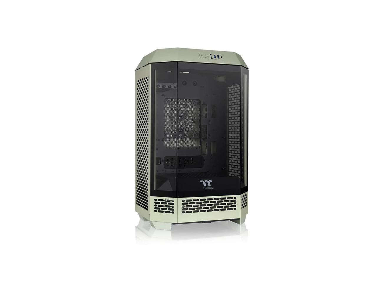 Matcha Green Micro Tower Case with Tempered Glass Panel