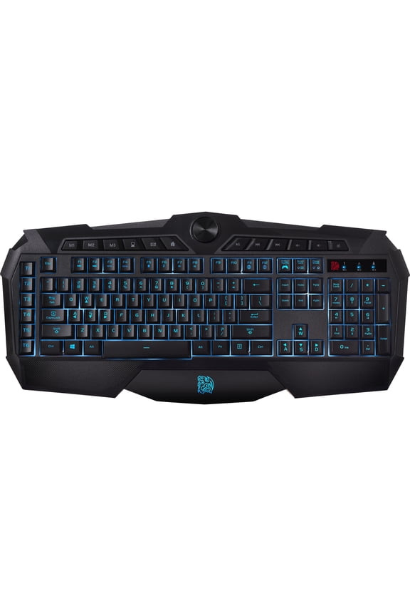 Tt eSPORTS Challenger Prime KB-CHM-MBBLUS-01 Wired USB Membrane Gaming Keyboard (Black)