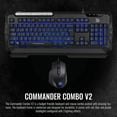 thumbnail image 1 of Thermaltake Tt eSPORTS Commander Combo V2, Gaming Keyboard and Gaming Mouse with 2500 DPI, 3 Color Back Lights and Lighting Effect, CM-CMC-WLXXMB-US, 1 of 6