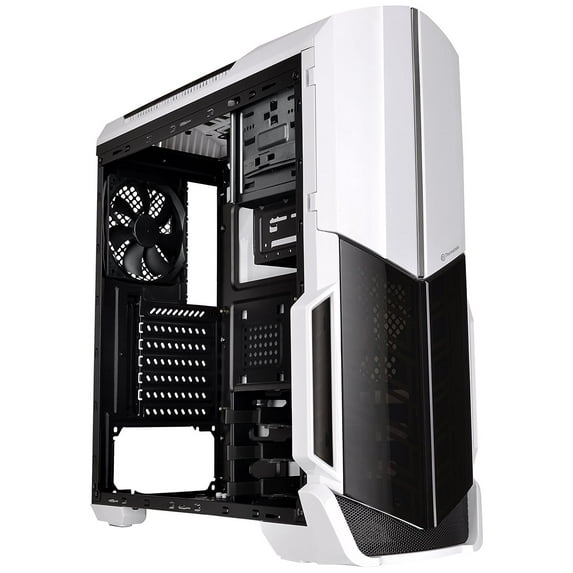 Thermaltake Versa N21 Snow White Mid Tower ATX Gaming Desktop Computer Chassis - CA-1D9-00M6WN-00