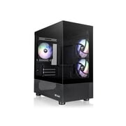 Thermaltake View 170 TG ARGB Black Micro-ATX Case; 3x120mm ARGB Fans included; Supports Up to 280mm Radiator; Front & Side Dual Tempered Glass Panel; CA-1Z4-00M1WN-00;