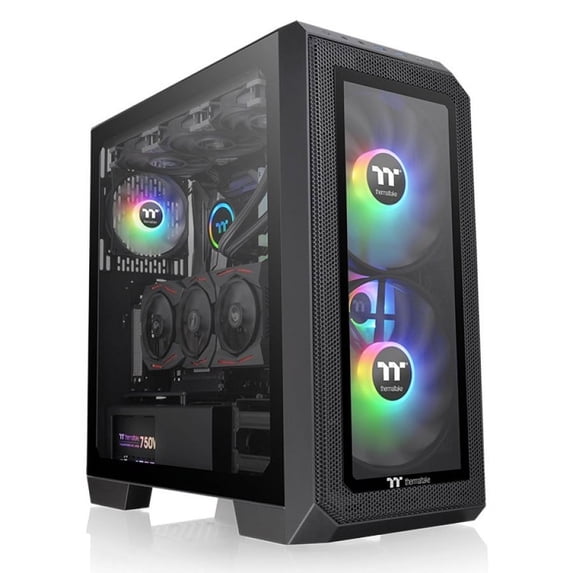 Thermaltake View 300 MX TG ARGB Computer Case - Black