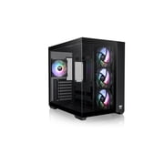 Thermaltake View 380 TG ARGB Black ATX Case; 4x120mm ARGB Fans Included; Supports Hidden-Connector Motherboard; Front & Side Dual Tempered Glass Panel; CA-1Z2-00M1WN-00;