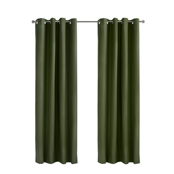 Thermaplus Alpine Blackout Grommet Curtain Panel 52 x 95 in Olive