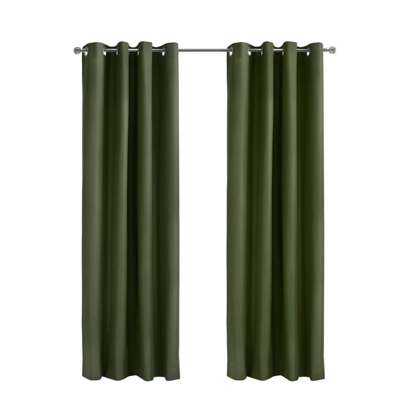 Thermaplus Alpine Blackout Grommet Curtain Panel 52 x 63 in Olive