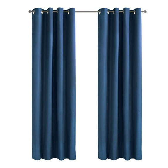 Thermaplus Alpine Blackout Grommet Curtain Panel 52 x 95 in Navy