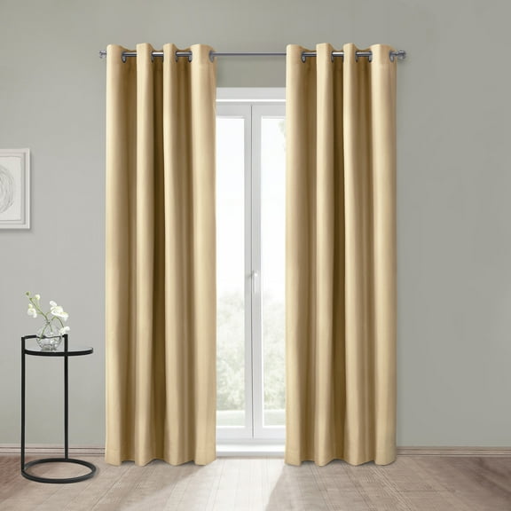 Thermaplus Alpine Blackout Premium Stylish and Functional Grommet Curtain Panel 52" x 95" Taupe
