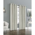 thumbnail image 1 of Thermaplus Ethan Jacquard Grommet Curtain Panel 52 x 108 in White, 1 of 5
